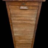 1920s fir curtain file cabinet
