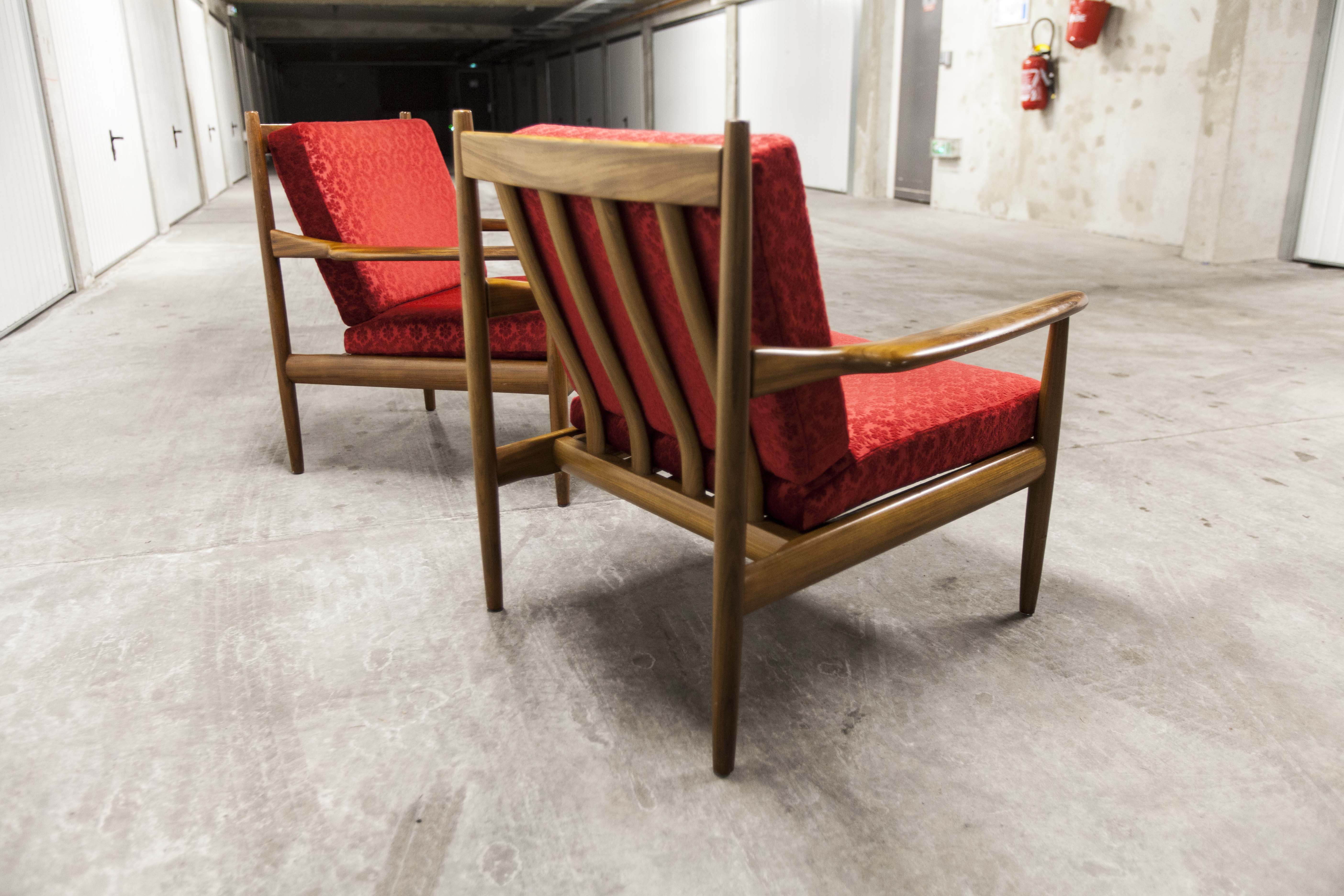 Pair of Scandinavian 60s armchairs