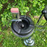 Chrome and Bakelite ashtray by Demeyere