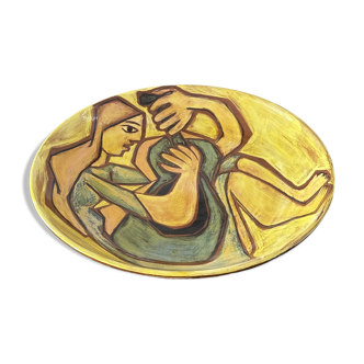 Large dish Jacques Poussine St Vicents 1950