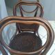 Suite of 3 chairs bistrot Thonet model heart n 28 around 1900