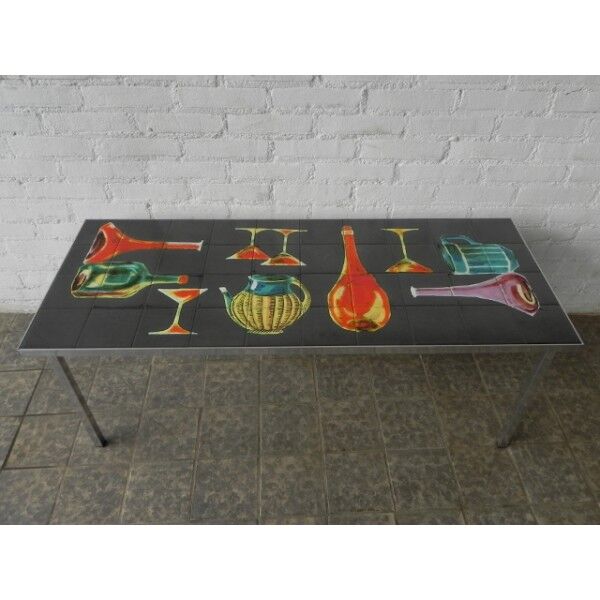 Vintage ceramic coffee table