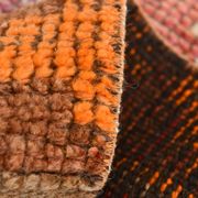 Brown & Orange Turkish Runner Rug, 92x328Cm