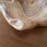 Ceramic pocket tray imitation wood Vallauris