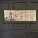 1960 modernist photo mounted on a wooden panel