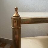 Table d’appoint laiton marbre années 60