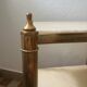 60s brass marble side table