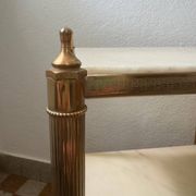 Table d’appoint laiton marbre années 60