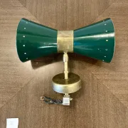 Vintage wall lamp "Diabolo" – 1950s style - green