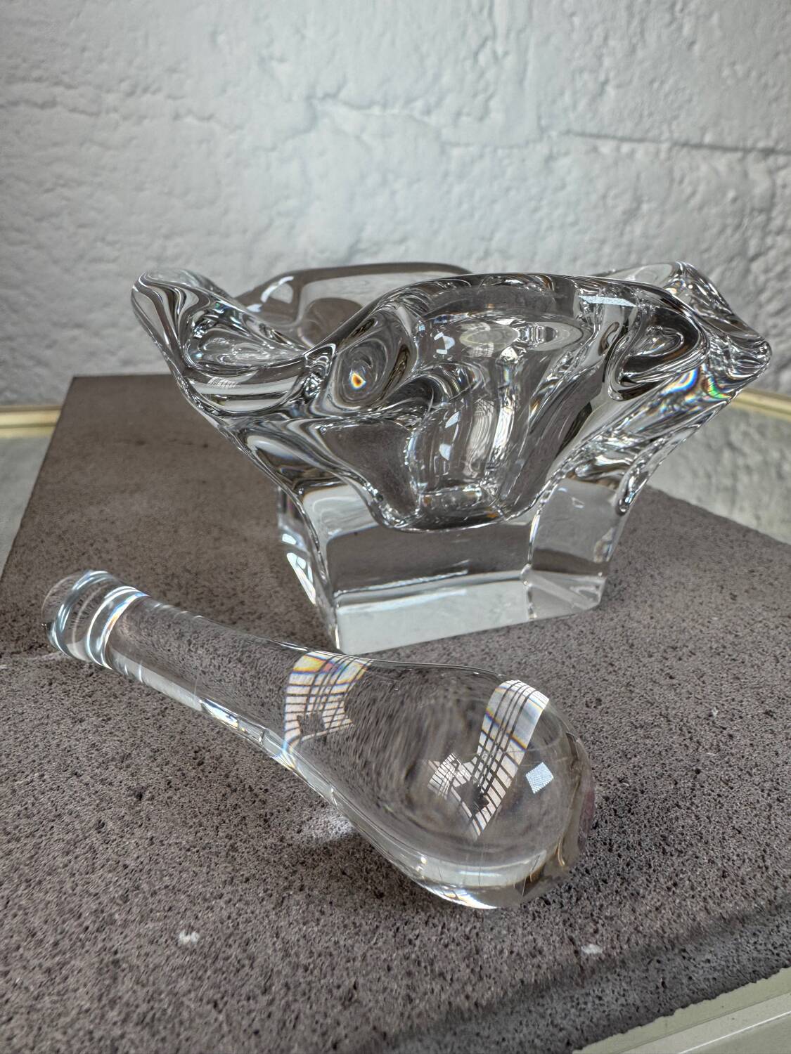 Bayel crystal ashtray from the 70s