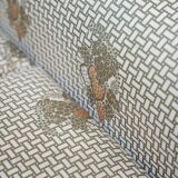 3-seater sofa and silk armchair, Tommaso Barbi, 1970