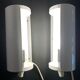 Paire d'appliques murales blanches rouleaux Ikea 1980