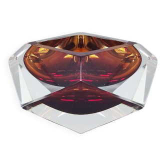 1960s Brown Ashtray or Catchall by Flavio Poli for Seguso