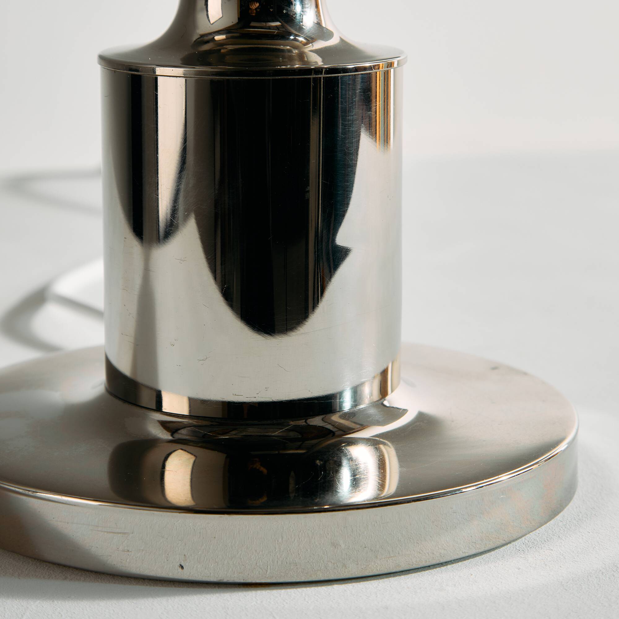 Lampe de table chromée, lot de 2