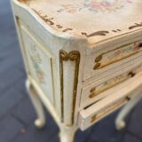 Pair of hand-painted Venetian bedside tables – baroque style