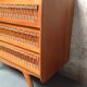 Vintage rattan dresser