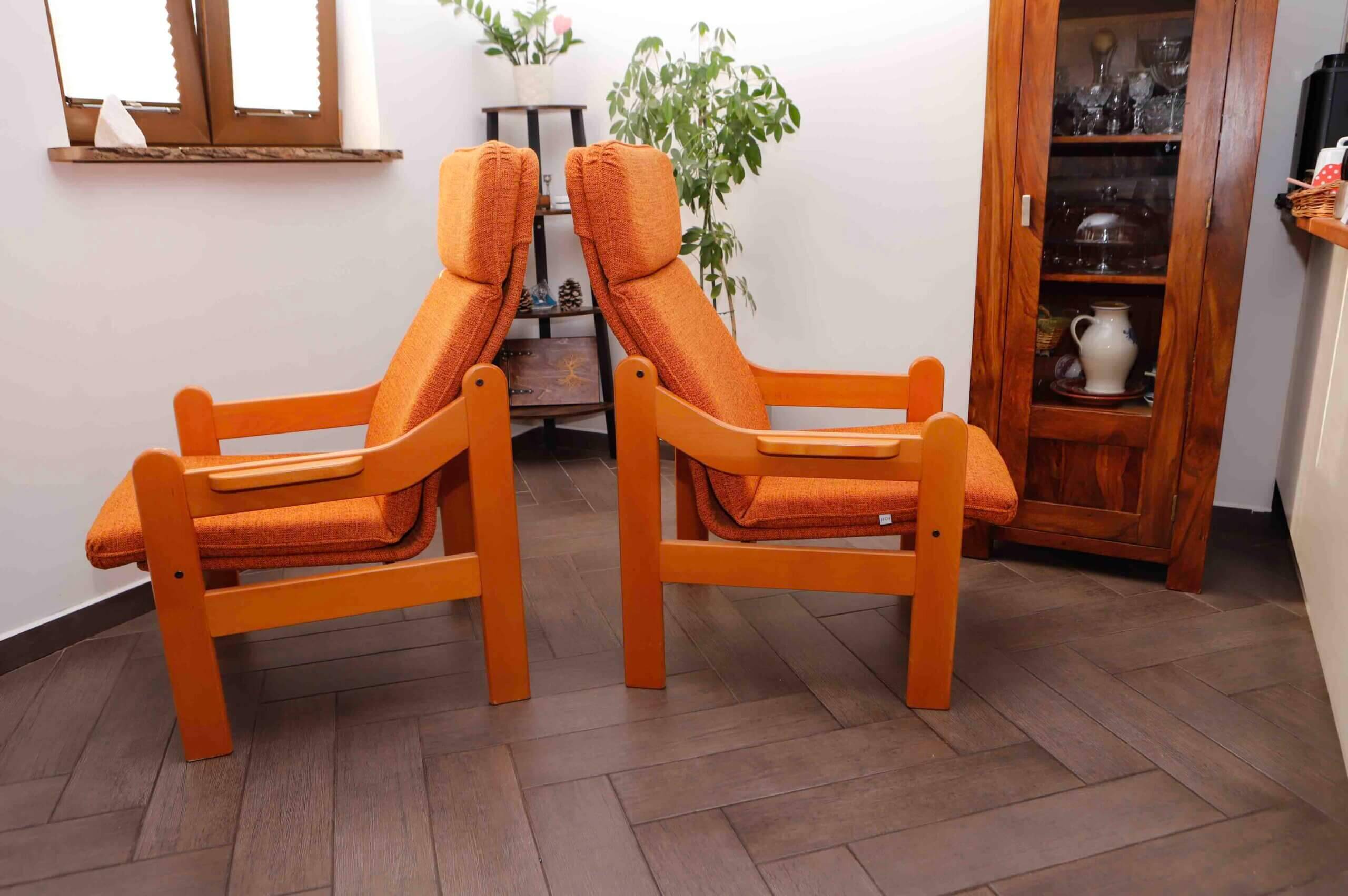 Jech armchair set – model betty, czech design from the 1990s
