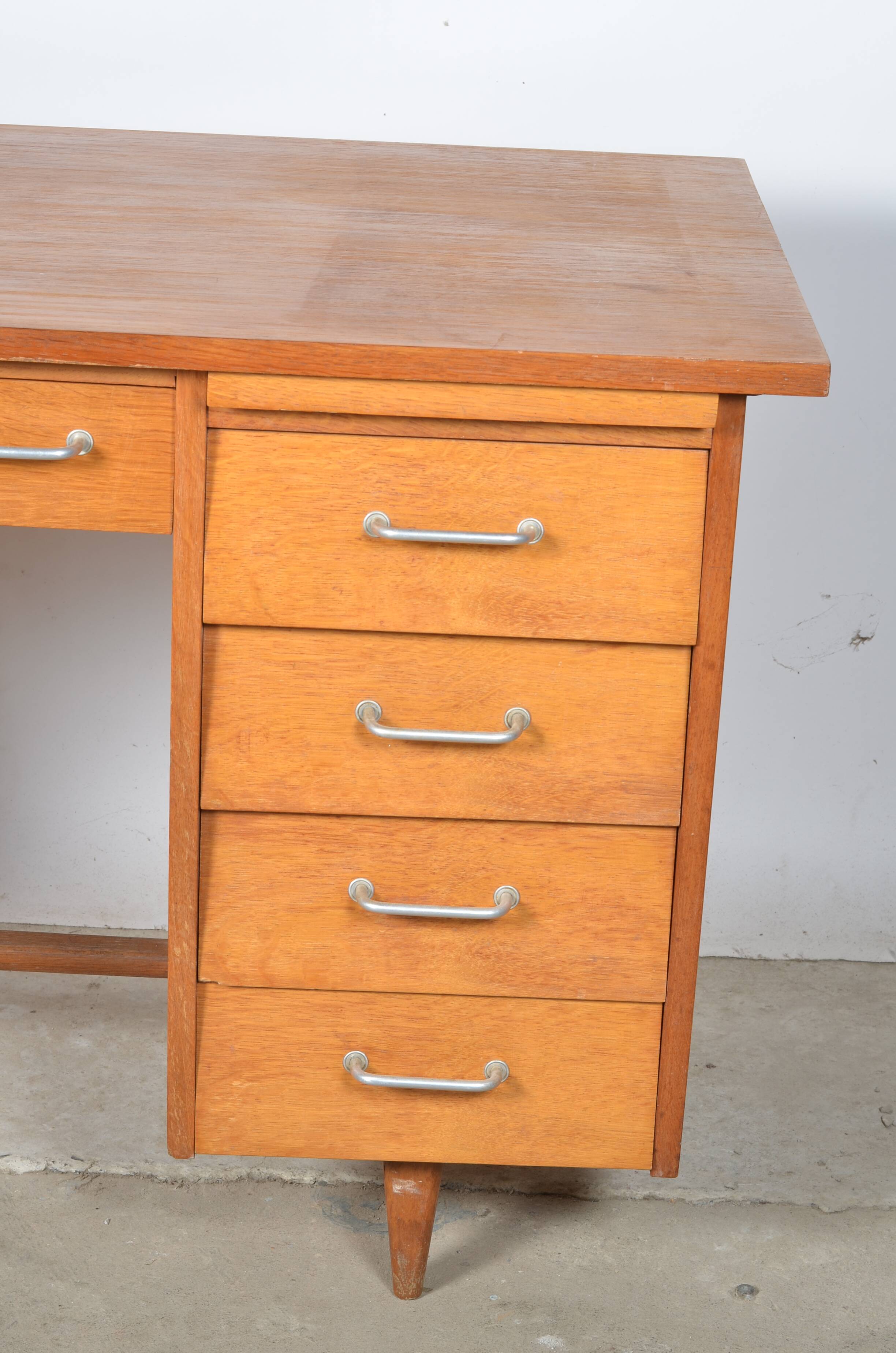 Light oak desk 1950