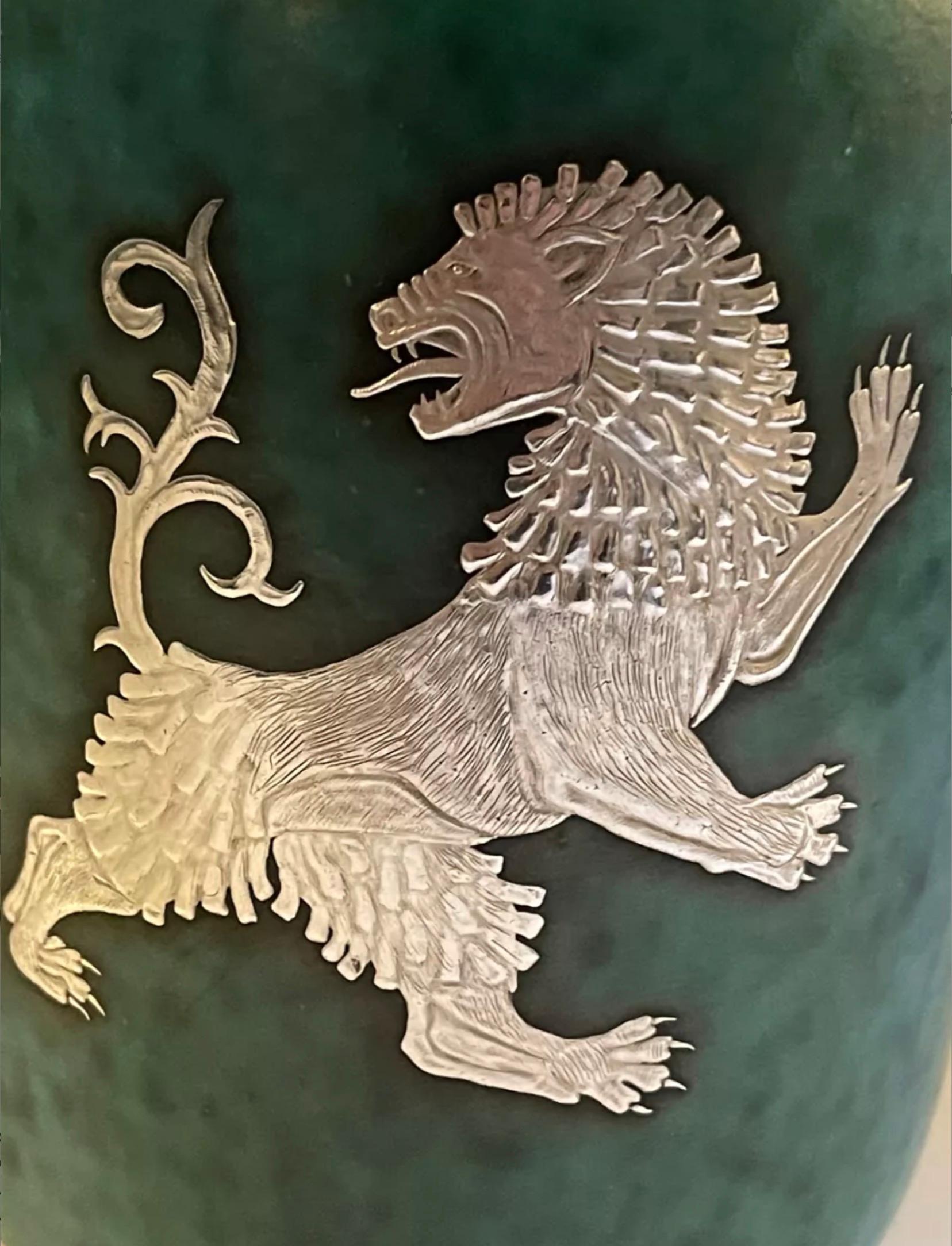 Argenta vase by Wilhem Kage for Gustavsberg, Sweden, 1950, signed