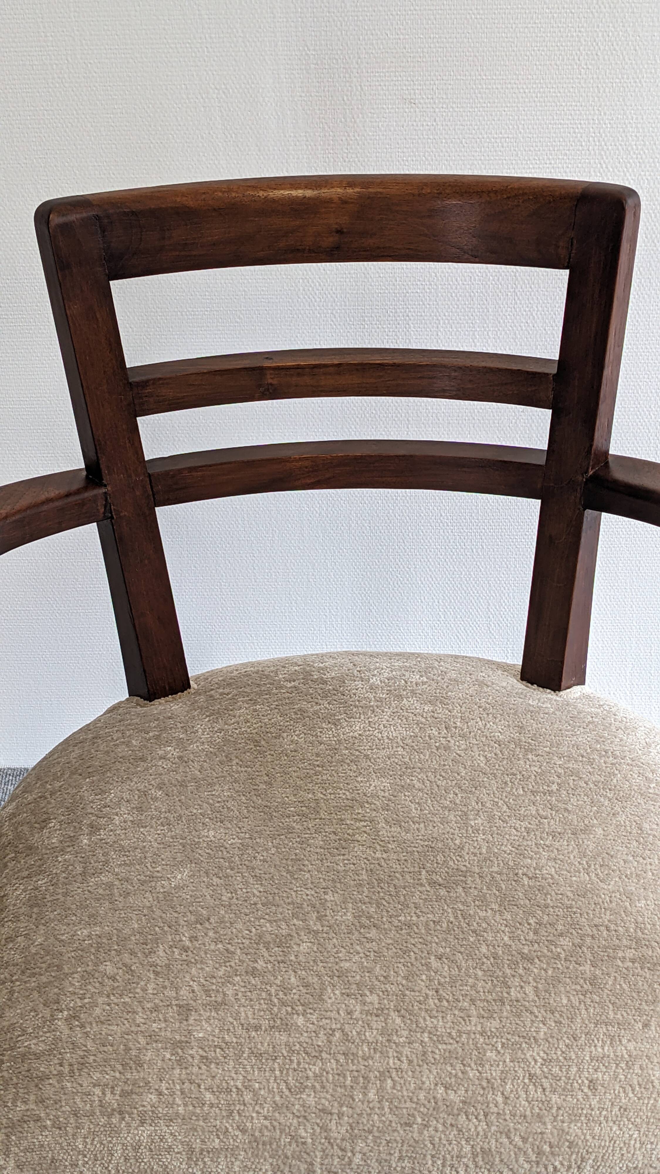 Modernist bridge armchair from the 30s/40s