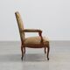 Louis XV Style Carved Walnut Armchair with Needlepoint Upholstery, France