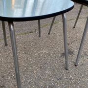 2 chaises formica Roc La Samaritaine bleues années 80