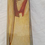 Autumn colored glass vase