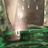 Art Deco vase in emerald green crystal – Daum Nancy France – Circa 1930