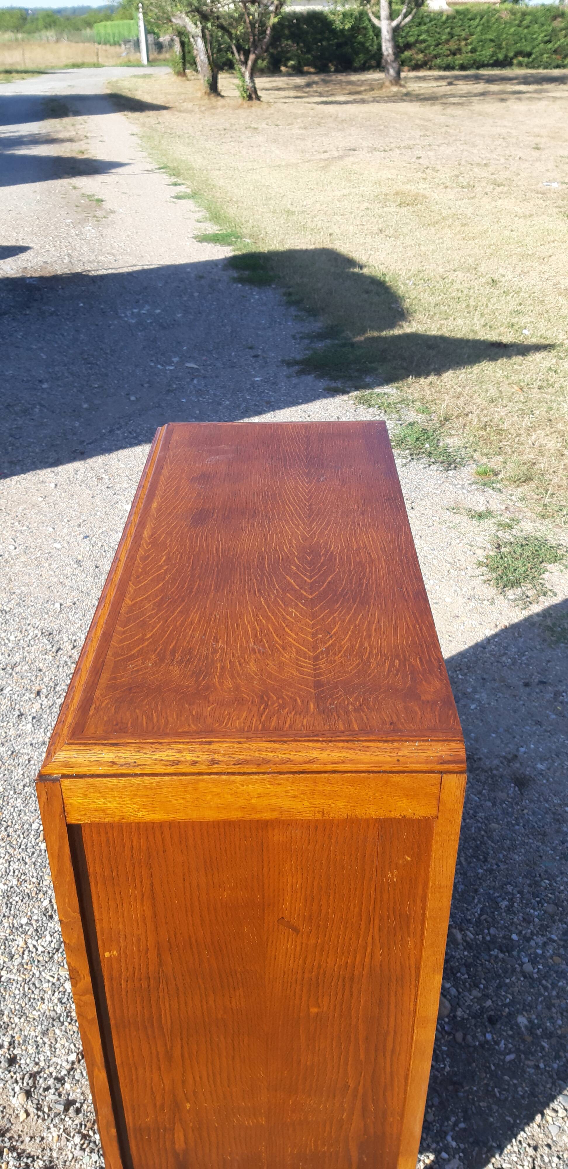 Commode vintage des années 50 pieds compas