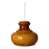 Vintage hanging lamp brown, pendant light, 70's interior