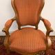 Fauteuil cabriolet style Louis XV, vers 1850