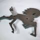 Sculpture murale de cheval en bronze, style Mid-Century, années 1960