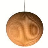 Space age cocoon plisse pendant lamps, 1960s