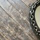 Mirror brutalist chain in beaten iron 1960 H55cm