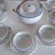 Art Deco tea and coffee service in Limoges porcelain Charles Arenfeld