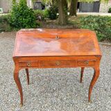 Louis xv period marquetry sloping desk, 18th century stamped criaerd