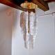 Pendant lamp "Leaves" by Mazzega in Murano glass, Italy, 1970