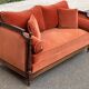 Convertible sofa bed Louis XVI daybed velvet