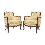 Pair of shepherdesses armchairs