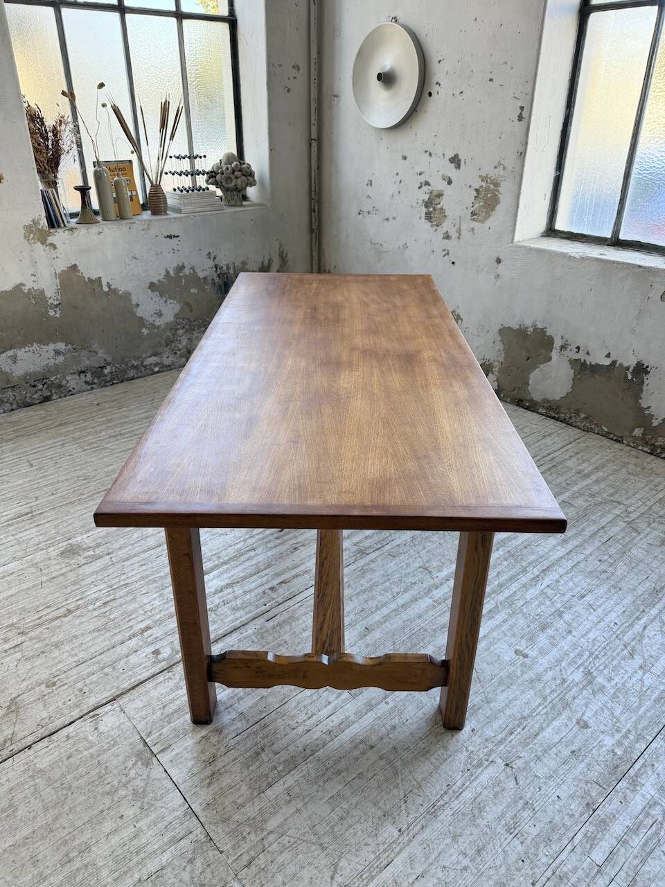 2m oak farmhouse table