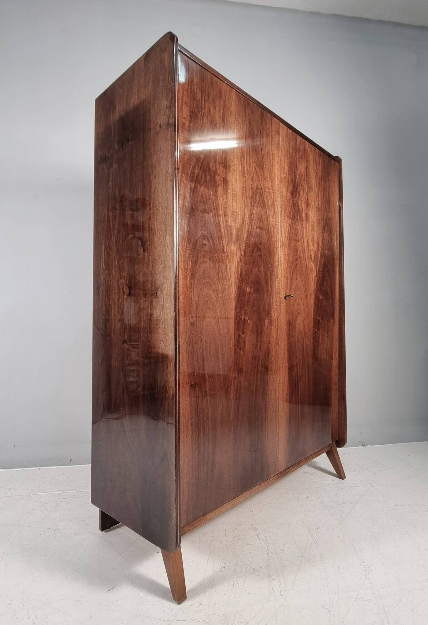 Vintage Wardrobe in Walnut from Tatra Nabytok, 1970s