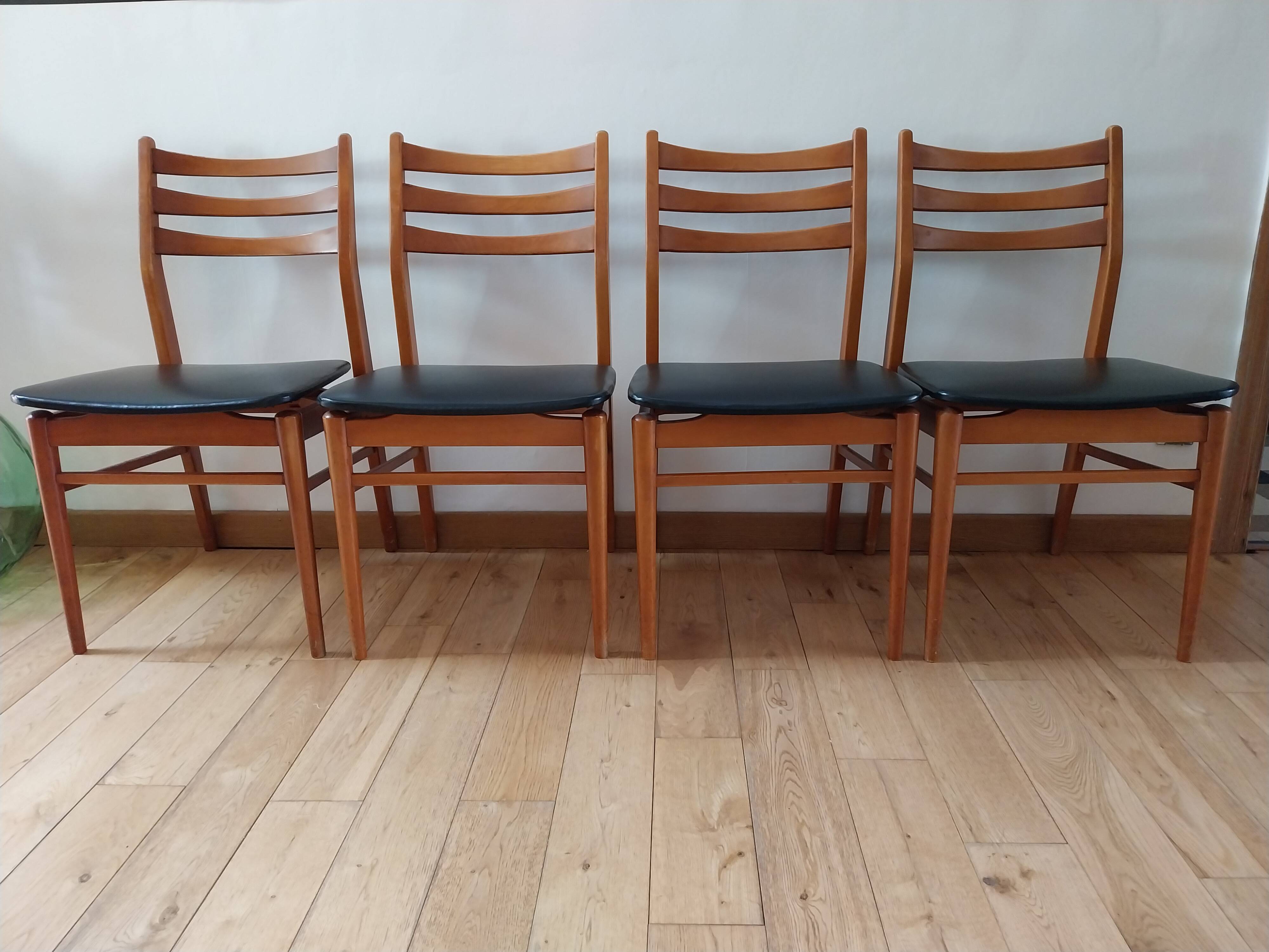 Lot de 4 chaises scandinaves Alma