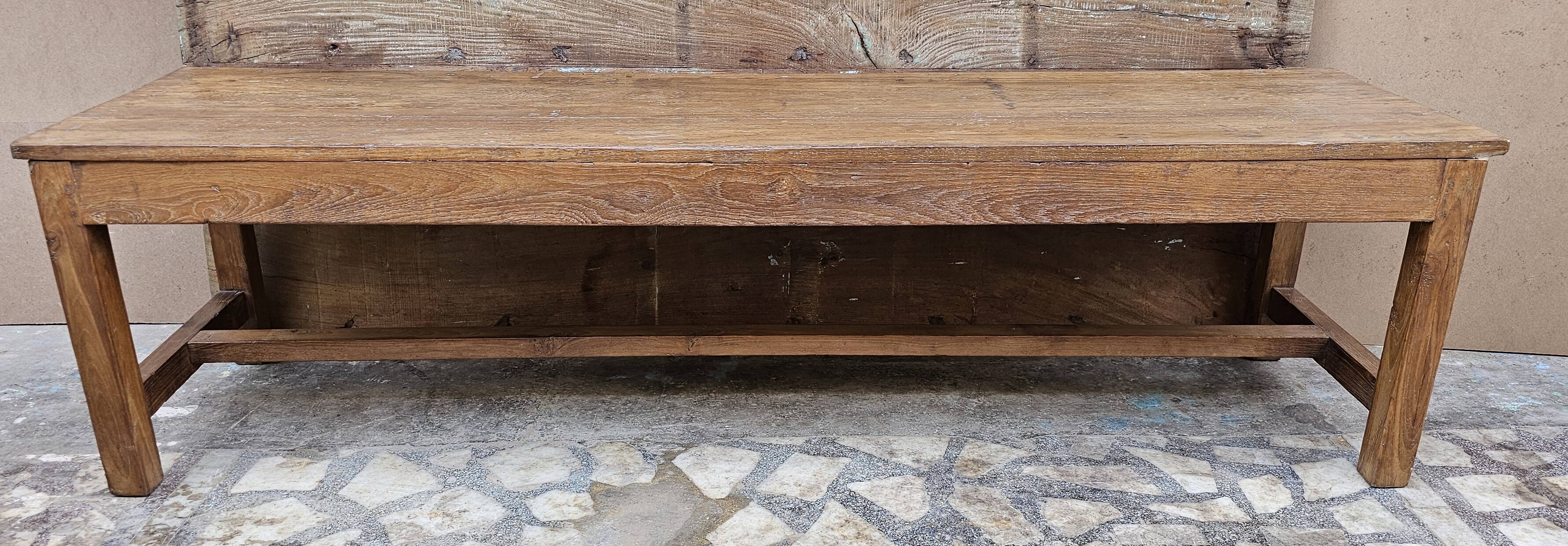 Old Burmese teak bench