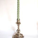 Bronze rockery candle holder