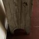 Old neo-classical workshop stool in washed wood h130cm