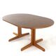 Round extendable dining table 2x 'Vienna' Thonet - mid-century modern style