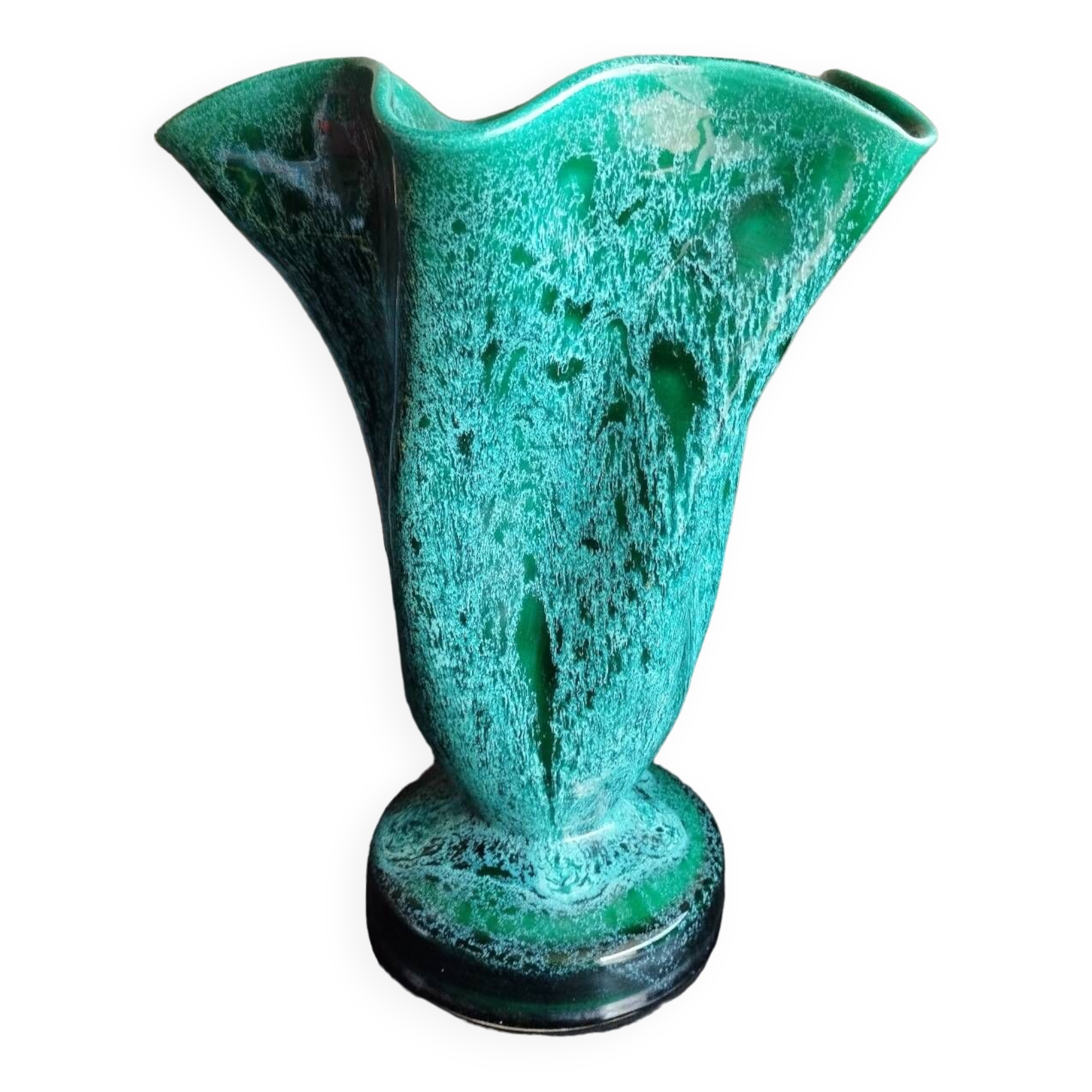 Vallauris ceramic vase signed Marius Giuge