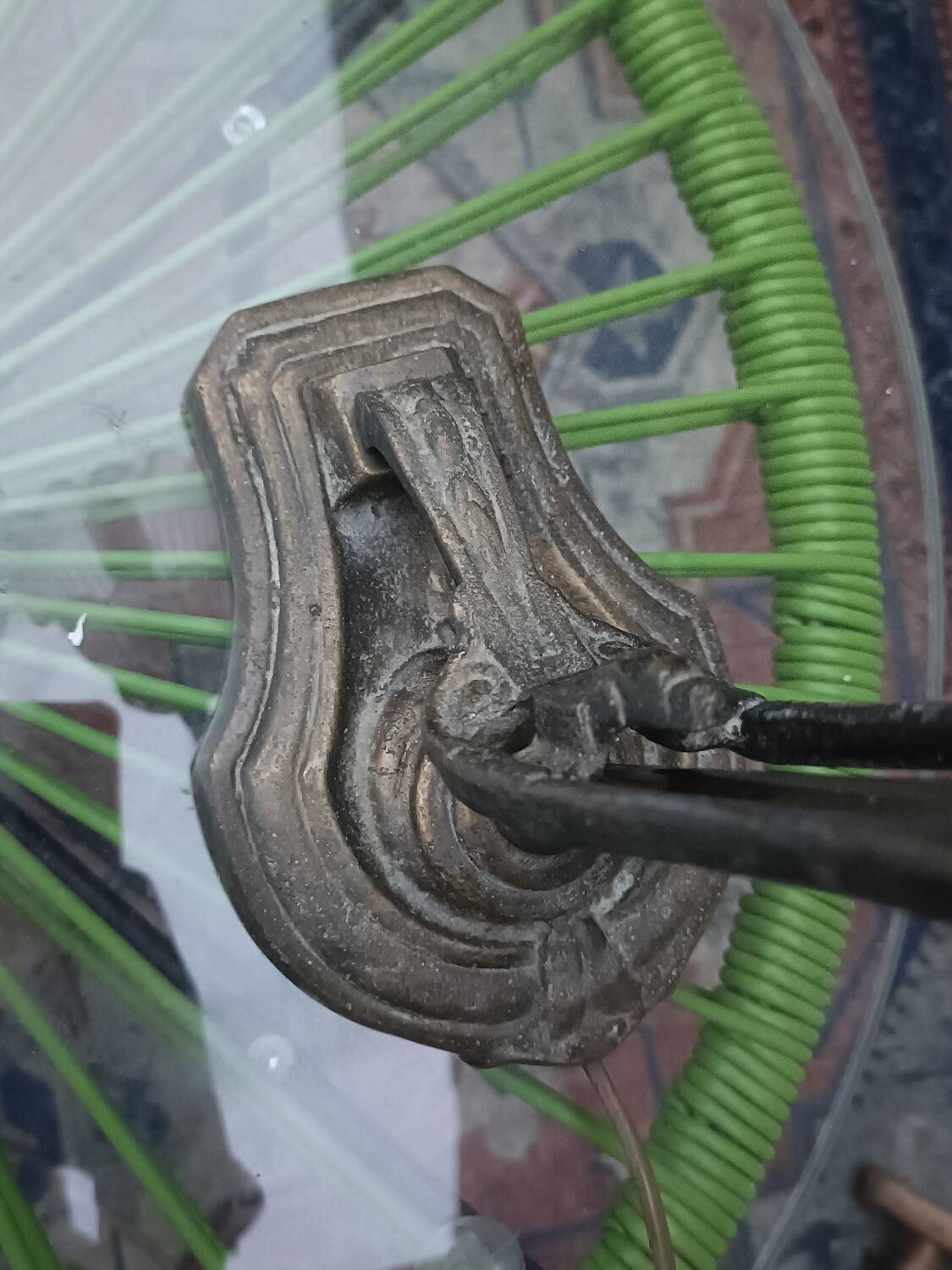 Art Deco gooseneck lamp