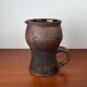 Carafe vase by German studio pottery, Brutalist Mid-Century Modern by Gerhard Liebenthron, 1974.