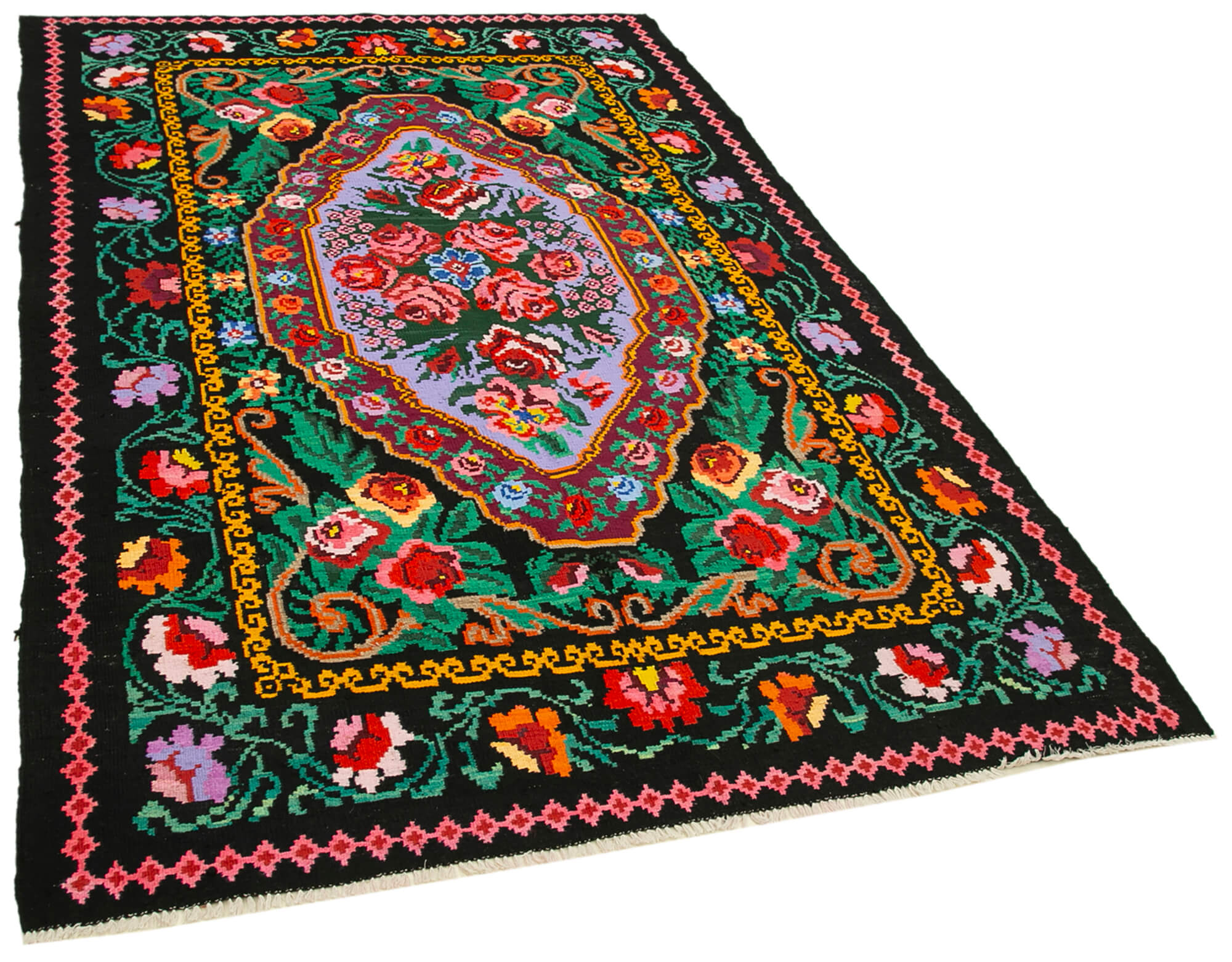 Moldovian rose kilim 246 x 151 cm